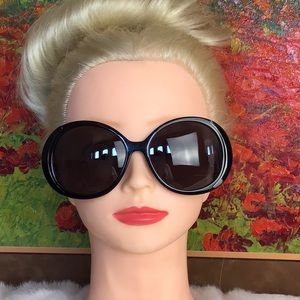 Large Round House Of Harlow Glasses with Case New